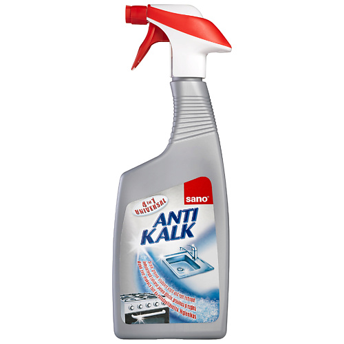 SANO Средство 4 в 1 AntiKalk для очистки от накипи жира грязи и ржавчины 700 sano средство для чистки ванны от известкового налёта и ржавчины jet 750