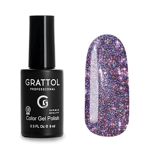 Гель-лак для ногтей GRATTOL Гель лак светоотражающий Bright Crystal цена и фото
