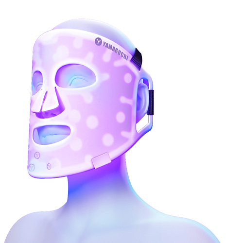 Аксессуары для ухода за лицом YAMAGUCHI Светодиодная силиконовая маска для лица LED Light Therapy Mask
