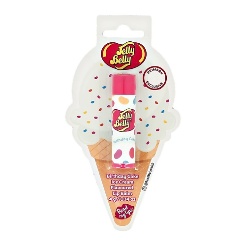 JELLY BELLY Бальзам для губ BIRTHDAY CAKE ICE CREAM 4