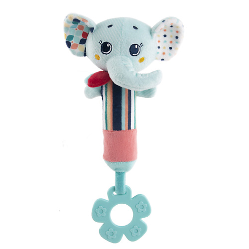 развивающая игрушка HAPPY SNAIL Игрушка-пищалка Слоник Джамбо цена и фото