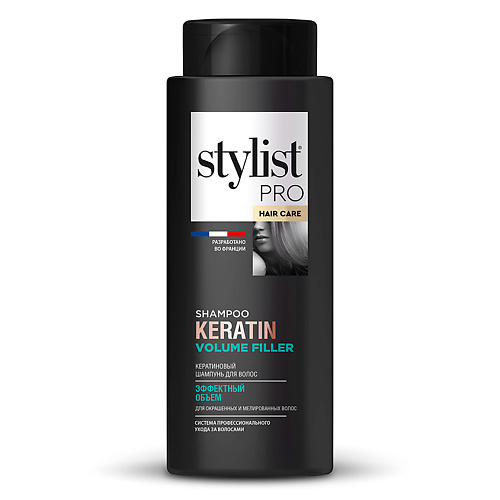 Шампунь для волос STYLIST PRO Кератиновый шампунь для волос эффектный объем цена и фото