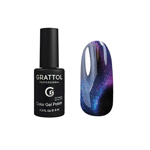 Гель-лак для ногтей GRATTOL Гель-лак магнитный Кошачий Глаз 9D цена и фото