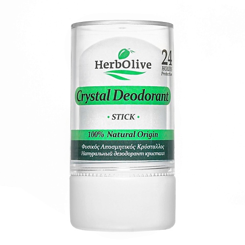 HERBOLIVE Дезодорант Кристалл натуральный минеральный без запаха 120 cl cosmetic cl дезодорант кристалл минеральный стик 75