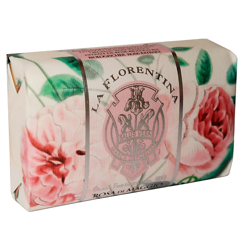 Мыло твердое LA FLORENTINA Мыло Rose of May. Майская роза la florentina liquid soap rose of may