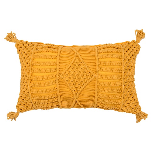 Чехол для подушки TKANO Чехол на подушку макраме Ethnic ковер из джута базовый tkano ethnic collection 120x180 cm 1 шт