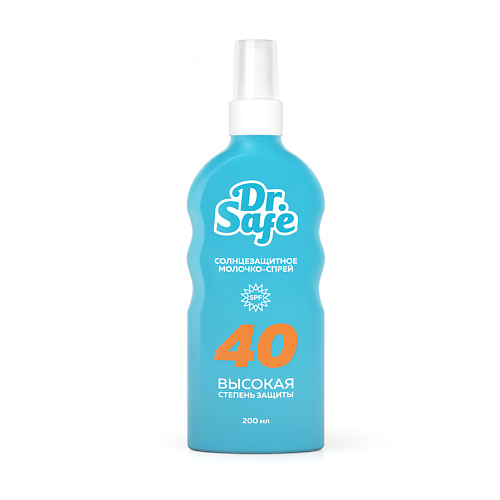 Солнцезащитный спрей для лица и тела DR. SAFE Солнцезащитный спрей 40 SPF dr safe dr safe солнцезащитный спрей 30 spf
