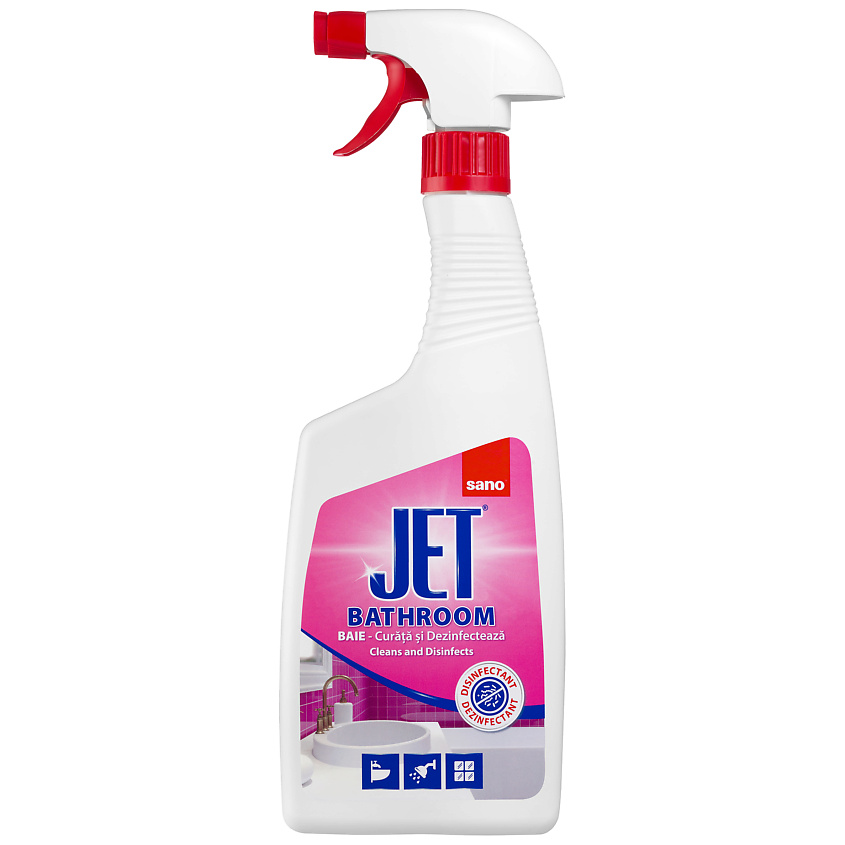 Изображение товара SANO Средство для чистки ванны от известкового налёта и ржавчины Jet, 750 мл