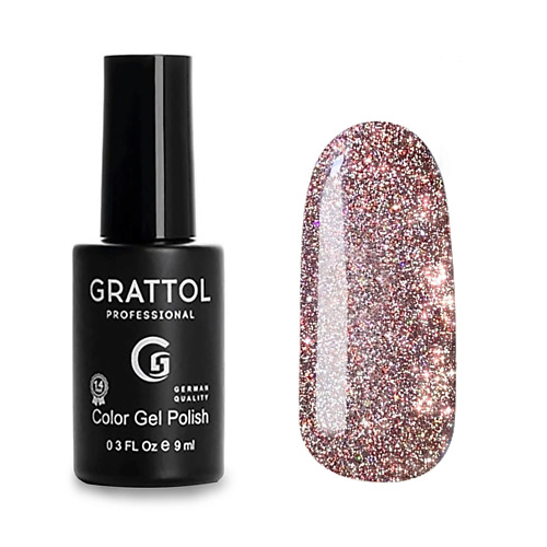 Гель-лак для ногтей GRATTOL Гель лак светоотражающий Bright Crystal grattol гель лак gtc146 9мл