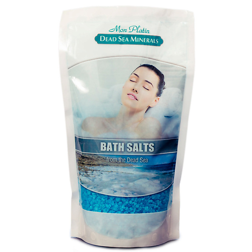 Соль для ванны MON PLATIN Натуральная Соль Мёртвого моря с ароматическими маслами (голубая)