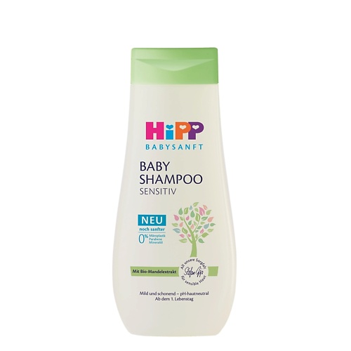 HIPP Детский мягкий шампунь без слёз для чувствительной кожи головы 200