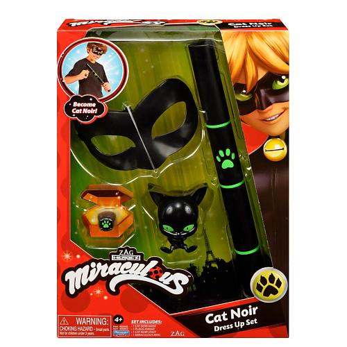 Игровой набор MIRACULOUS Ролевой набор Почувствуй себя Супер-Котом ЛедиБаг и Супер-кот кукла супер кот 27см miraculous ladybug cat noir
