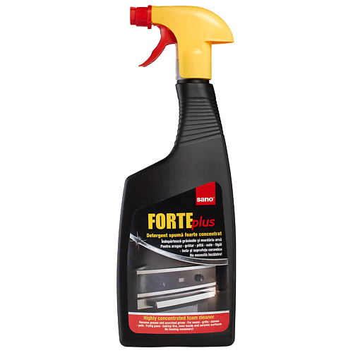 SANO Чистящее концентрированное средство Forte Plus для удаления жира и гари 750 ant концентрированное моющее средство мастер шеф для удаления жира без едкого запаха 500