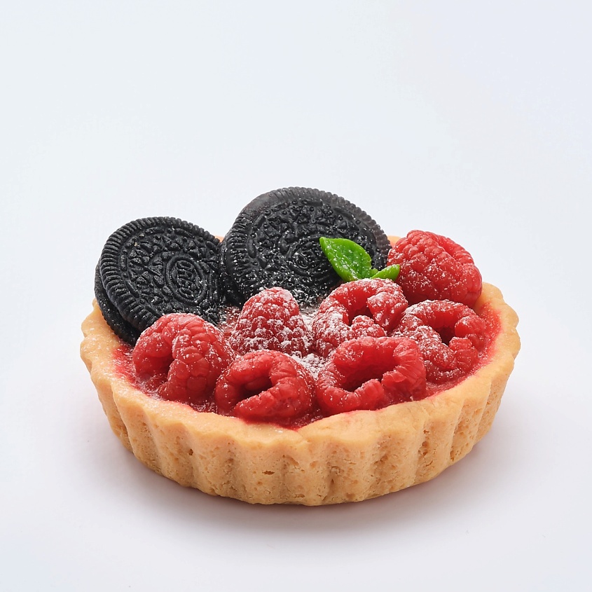 SKUINA Мыло ручной работы Тарталетка большая с малиной и орео, 120 г ...