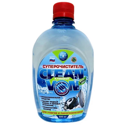CLEANVON Жидкий гигиенический очиститель накипи для утюгов и парогенераторов 500