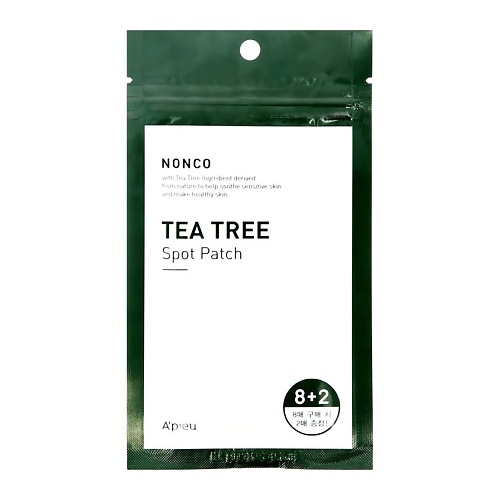 Уход за лицом A'PIEU Пластыри для лица NONCO TEA TREE с маслом чайного дерева 120