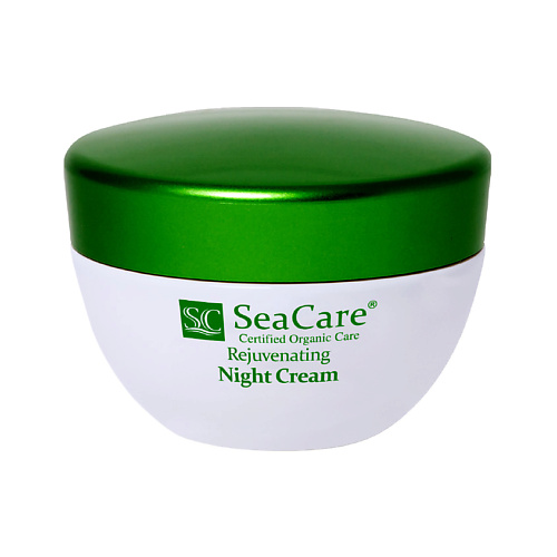 фото Seacare органический омолаживающий ночной крем для лица с гиалуроновой кислотой,витамином е,маслами