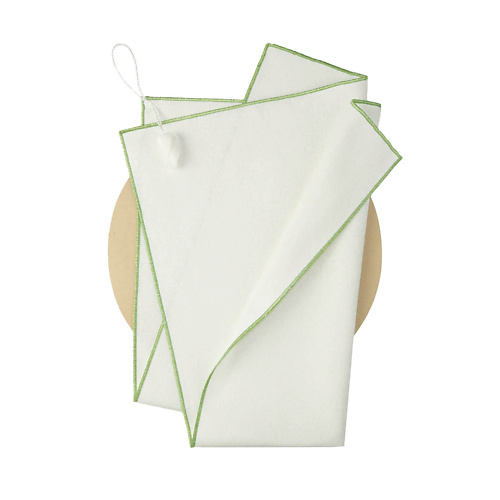 фото Silk manufacture шёлковая салфетка для умывания лица из дикого буретного шёлка