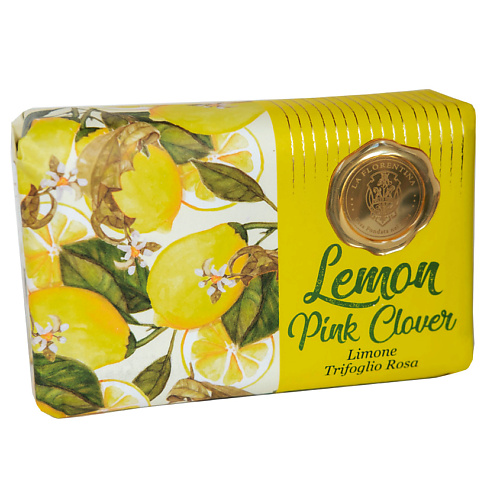 Мыло твердое LA FLORENTINA Мыло Lemon & Pink clover. Лимон и Розовый клевер мыло la florentina lemon
