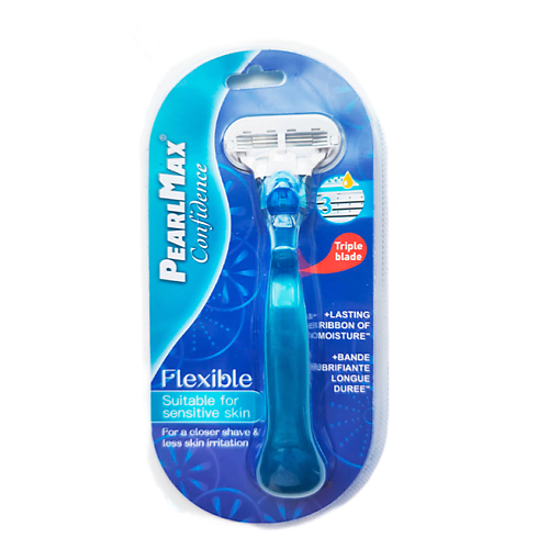 PEARLMAX Confidence Blue Станок для бритья женский 1.0 gillette2 станки одноразовые для бритья 7 3 шт