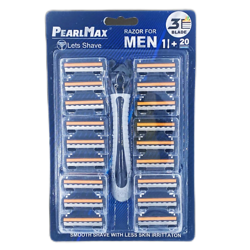 Станок для бритья PEARLMAX Мужская бритва со сменными кассетами Lets Shave бритвенные станки goodmax мужская бритва со сменными кассетами windrunner 6