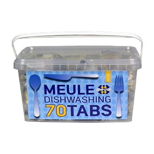 MEULE Таблетки для посудомоечной машины АКТИВ! 70 порошок для посудомоечной машины сомат classic 3кг 100 моек
