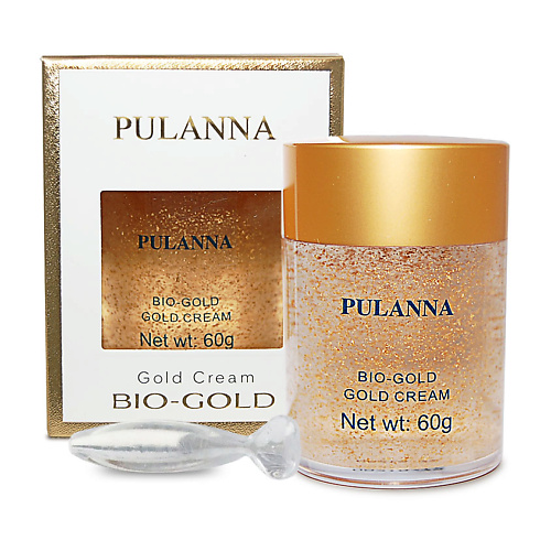 Гель для лица PULANNA Био-Золотой крем от морщин - Gold Cream тоник для лица на основе био серебра pulanna phytosilver 60 г