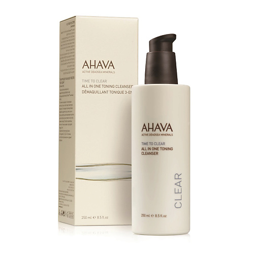 цена Молочко для снятия макияжа AHAVA Time To Clear Тонизирующее очищающее средство «все в одном»