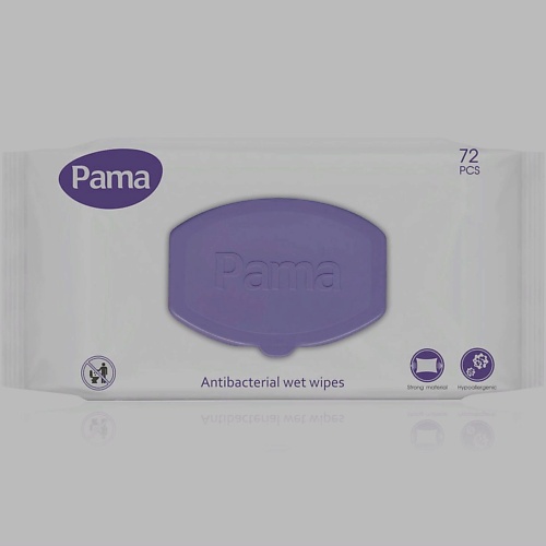 PAMA Влажные салфетки антибактериальные 72