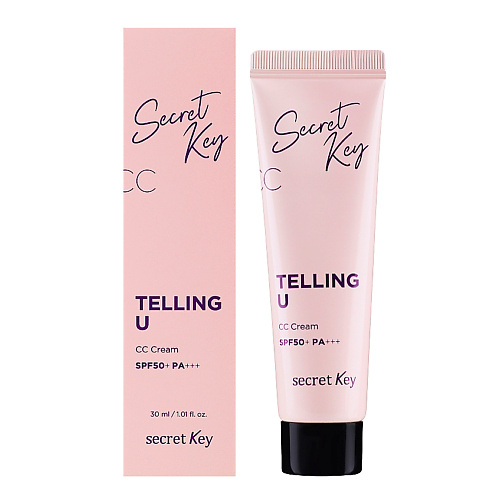 цена CC крем для лица SECRET KEY СС-Крем для лица осветляющий TELLING U CC CREAM SPF50+ PA+++