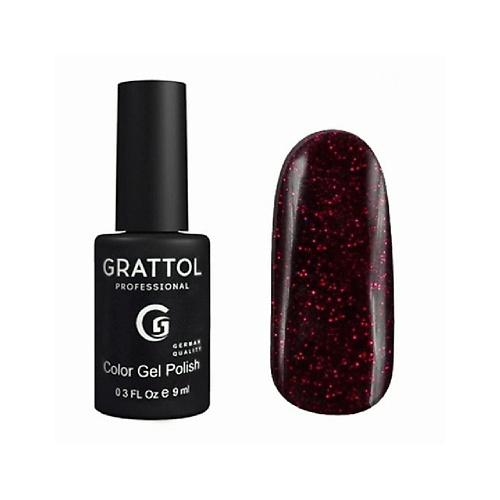Гель-лак для ногтей GRATTOL Гель-лак с блестками Ruby grattol гель лак luxury stones ruby 03