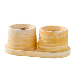 Свечи в бетоне на подставке "Лофт"