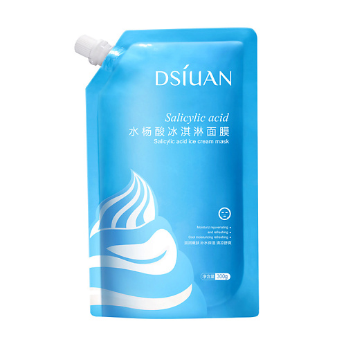 DSIUAN Противовоспалительная маска для лица с салициловой и гиалуроновой кислотами 300 dizao маска для лица и шеи с фруктовыми кислотами 1 шт