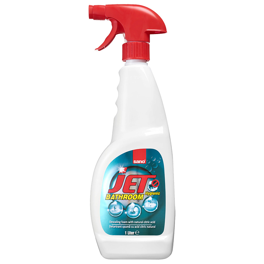 Изображение товара SANO JET Пена для мытья ванн 1000 мл средство для чистки ванн и душевых кабин