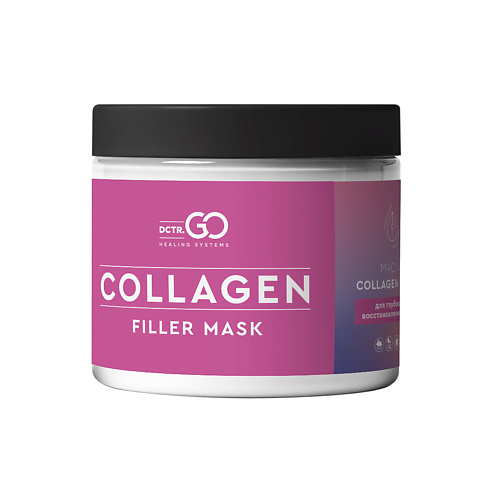 DCTR.GO HEALING SYSTEM Маска для глубокого восстановления волос с коллагеном Collagen Filler Mask 500 dctr go healing system охлаждающий крем обёртывание водорослевое hi tech wonder burner 250