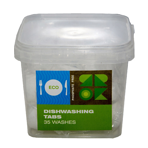 ЯROK Таблетки для посудомоечных машин ЭКО бесфосфатные 35 synergetic биоразлагаемые бесфосфатные таблетки для посудомоечных машин ultra power 55