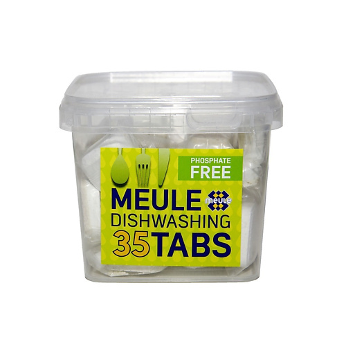 Средства для мытья посуды MEULE Таблетки для посудомоечной машины PHOSPHATE FREE 35