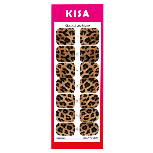 

KISA.STICKERS Пленки для педикюра на большой палец Classical Leo Mono, Пленки для педикюра на большой палец Classical Leo Mono