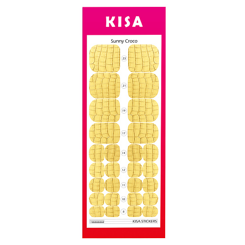 

KISA.STICKERS Пленки для педикюра Sunny Croco, Пленки для педикюра Sunny Croco