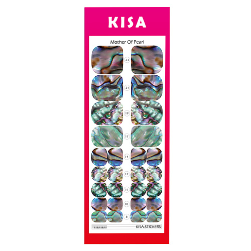 

KISA.STICKERS Пленки для педикюра Mother of Pearl, Пленки для педикюра Mother of Pearl
