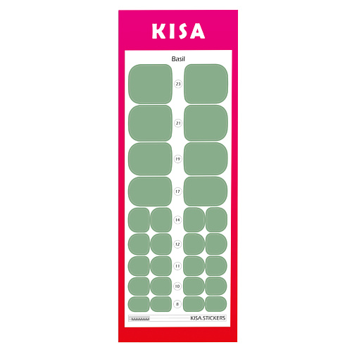 

KISA.STICKERS Пленки для педикюра Basil, Пленки для педикюра Basil