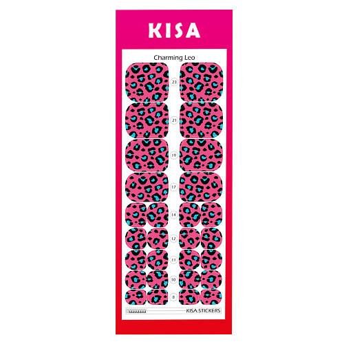 KISA.STICKERS Пленки для педикюра Charming Leo kisa stickers пленки для педикюра viva magenta