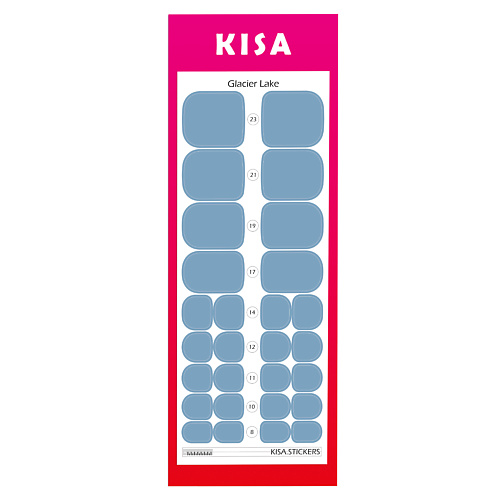 KISA.STICKERS Пленки для педикюра Glasier Lake kisa stickers пленки для педикюра glasier lake