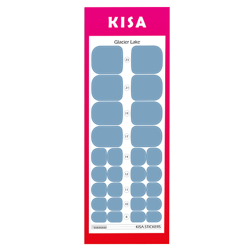 KISA.STICKERS Пленки для педикюра Glasier Lake
