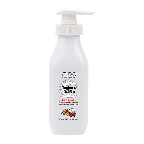 фото Kapous йогуртовый шампунь для волос «вишнёвый амаретто» studio professional 350