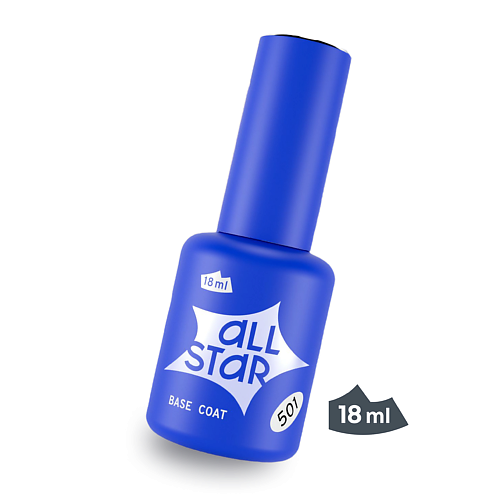 ALL STAR PROFESSIONAL Каучуковая база для ногтей прозрачная, Rubber Base Lite