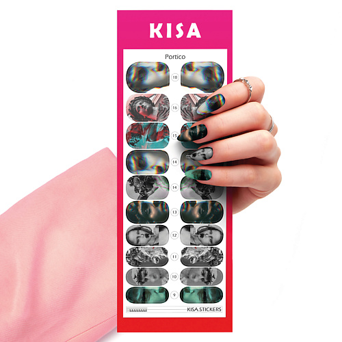 Наклейки для ногтей KISA.STICKERS Пленки для маникюра Portico фотографии