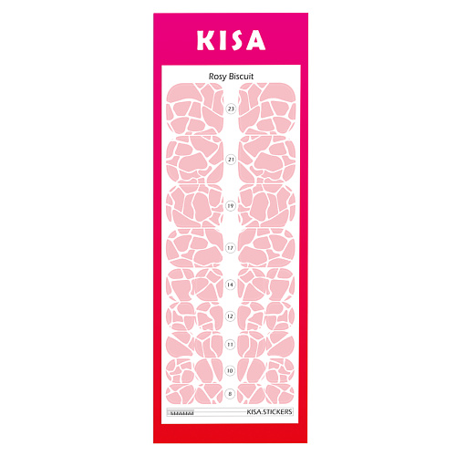 KISA.STICKERS Пленки для педикюра Rosy Biscuit