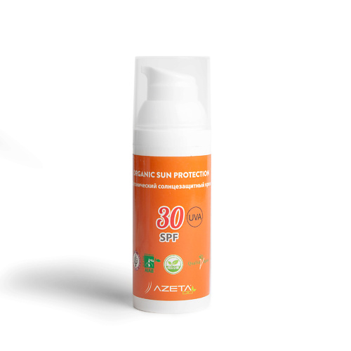 AZETABIO Органический солнцезащитный крем SPF30 50 солнцезащитный крем spf30 sun protect multi level performance
