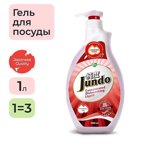 Жидкость для мытья посуды JUNDO Velvet Vetiver Средство для мытья посуды концентрат ЭКО-гель для мытья фруктов, детской посуды цена и фото